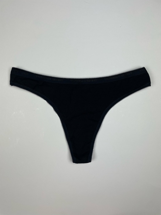 Victoria's Secret Other - 2009 NWT Victoria's Secret black cotton & spandex thong in size M